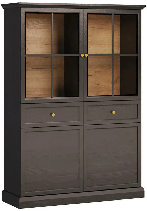 Geschirrschrank Toja 114,4 x 161,4 x 39,5 cm Braun