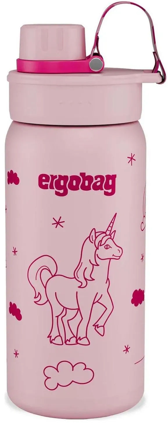 Edelstahl Trinkflasche Einhorn Pink 0,5 l