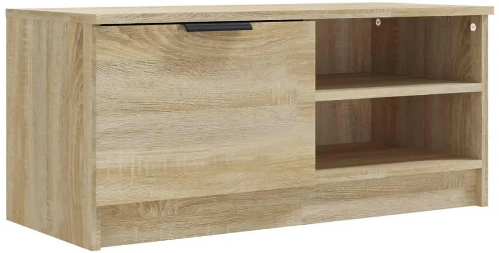 Sonoma-Eiche TV-Schrank 80x35x36,5 cm Holzwerkstoff