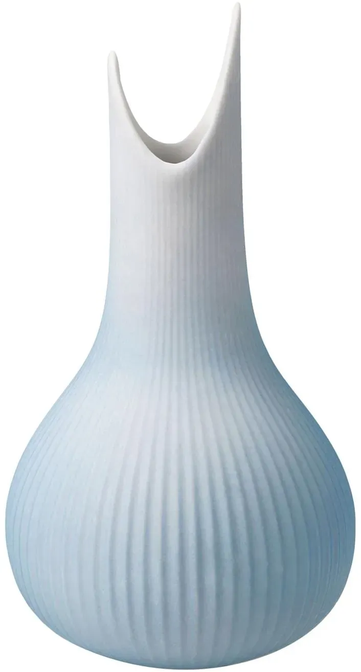 Dekovase Raindrop Ice 15 cm Blau