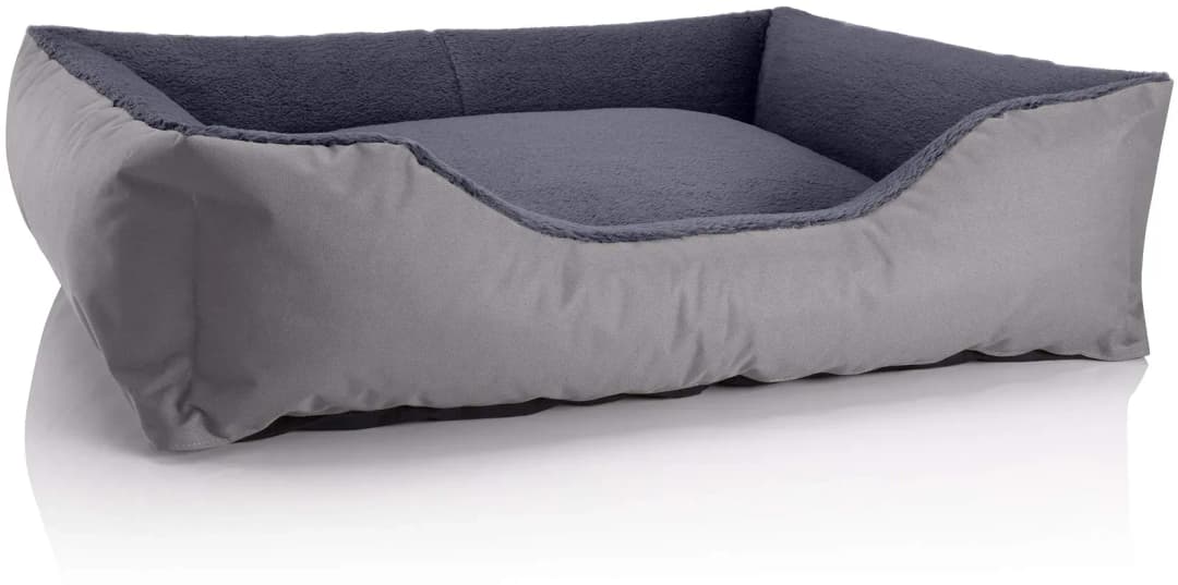 Hundebett Teddy XL 100 x 85 cm grau