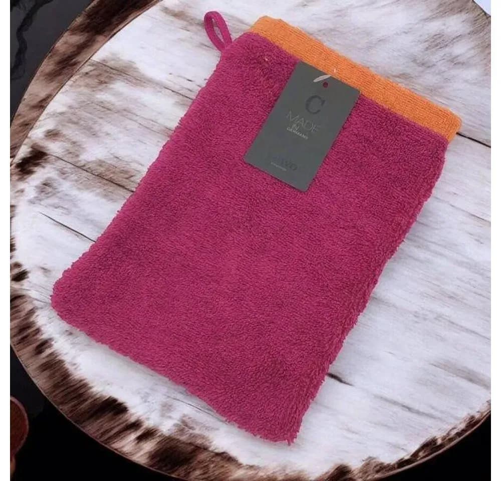 Lifestyle Splash Waschhandschuh 16 x 22 cm rosa-orange