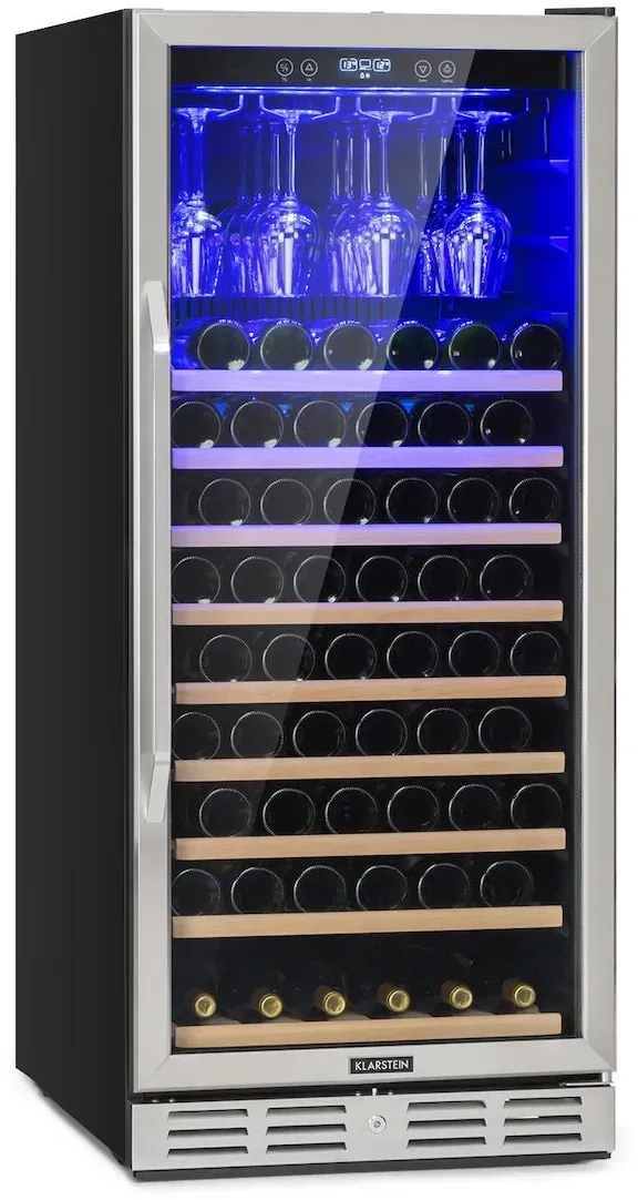 Vinovilla 127 Built-in Uno Großraum-Weinkühlschrank 331L 127 Fl. LED Edelstahl