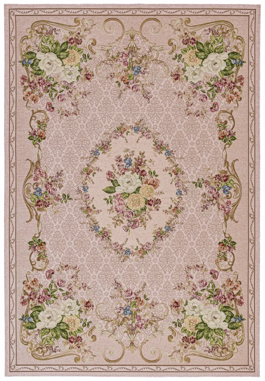 Flomi Floral Teppich 70 x 120 cm Rosa