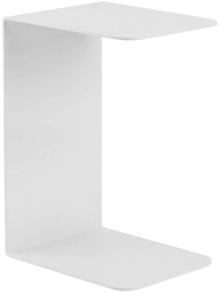 Beistelltisch Selby, Couchtisch C-Form Metall, Wohnzimmertisch modern aus massivem 5mm Stahl pulverbeschichtet
