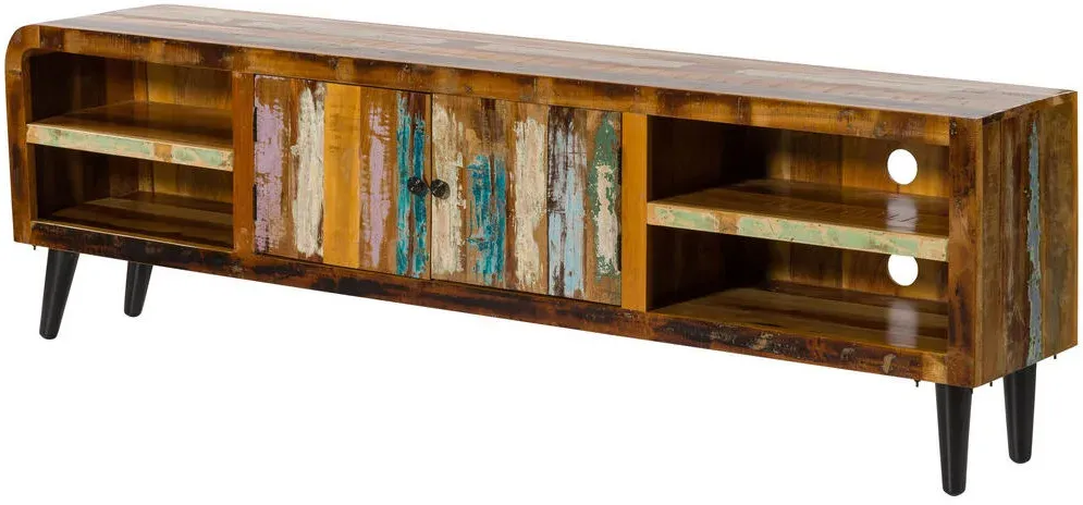 SIXTIES TV-Lowboard 220x40x65 cm Mehrfarbig Holz