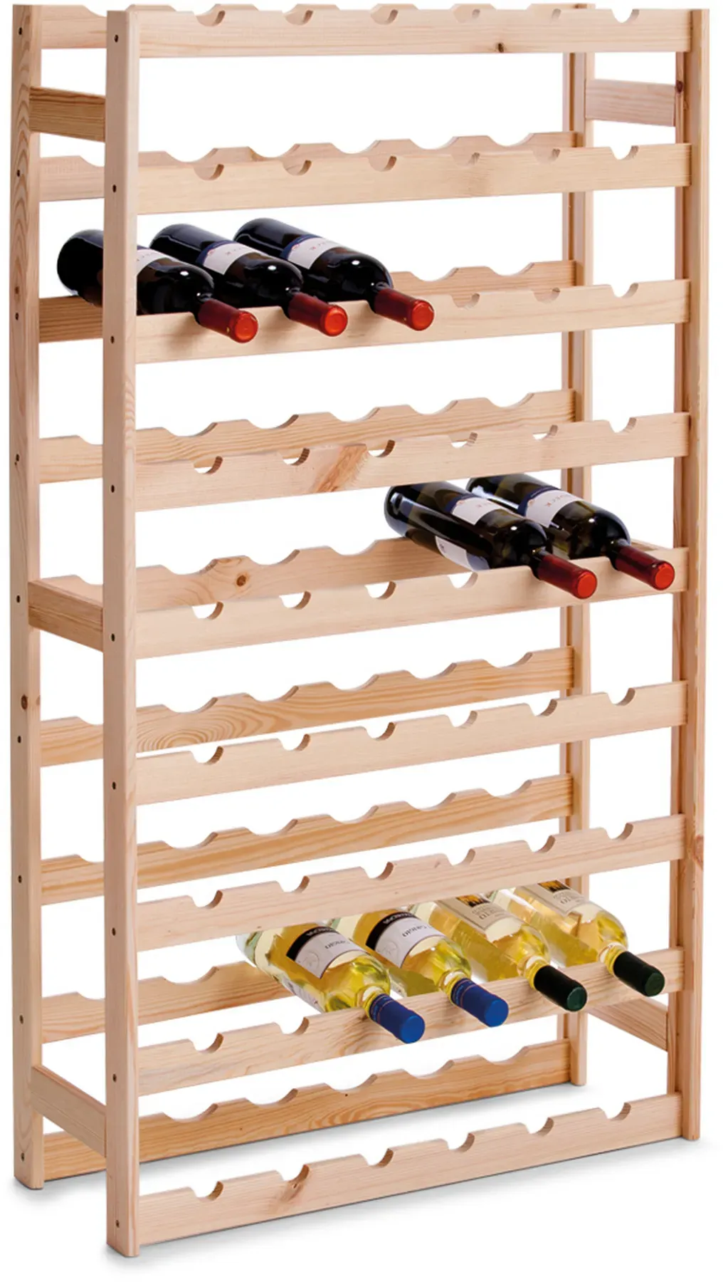 Weinregal 67,5 x 25 x 118 cm Kiefer