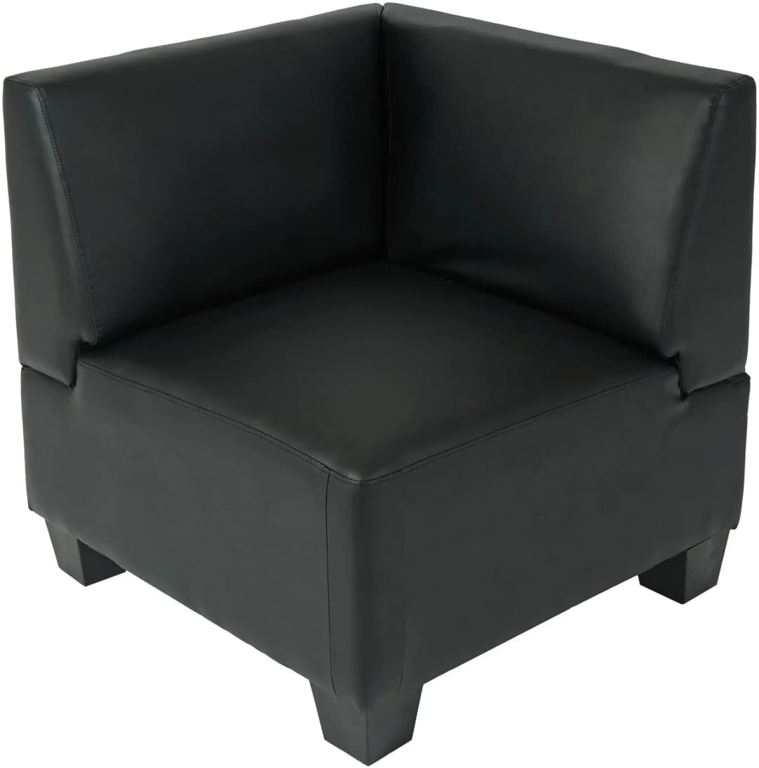 Modular Eckteil Moncalieri Kunstleder 0 x 0 x 0 cm Schwarz