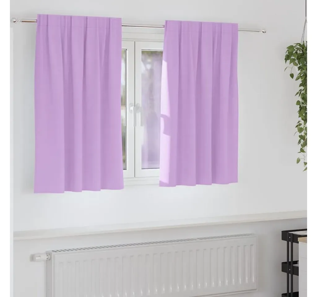 Verdunkelungs-Vorhang Ösen 140 x 140 cm Lila 2 St.
