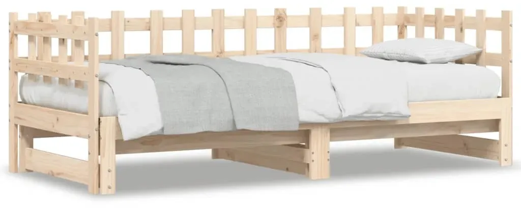 Tagesbett 90 x 200 cm Beige