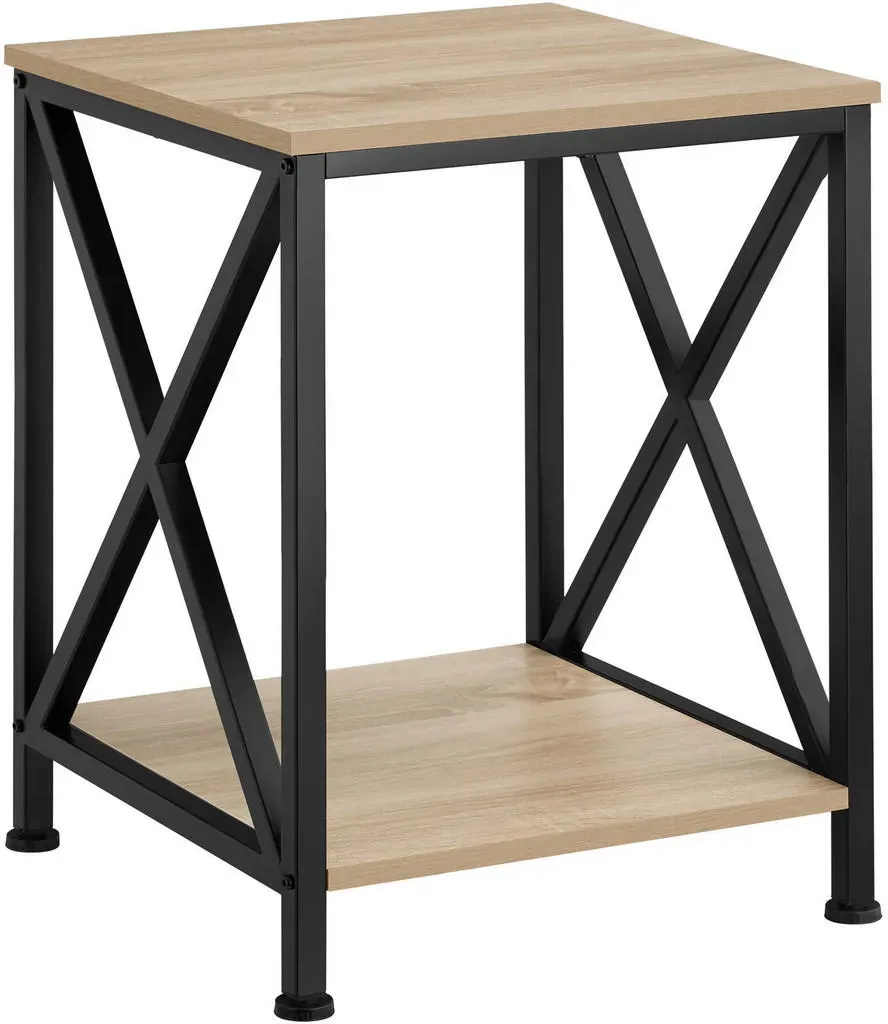 Beistelltisch Braun Eiche 40,5 x 40,5 x 52,2 cm