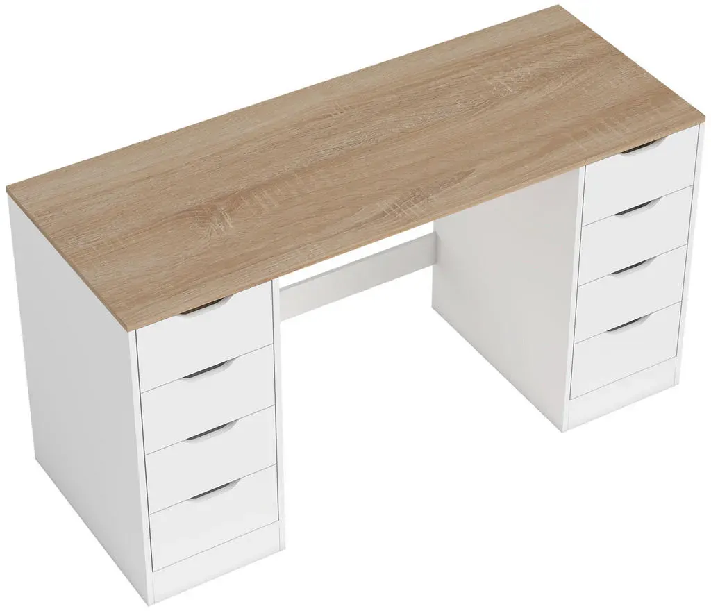 Schreibtisch 140 x 53 x 75 cm Weiß