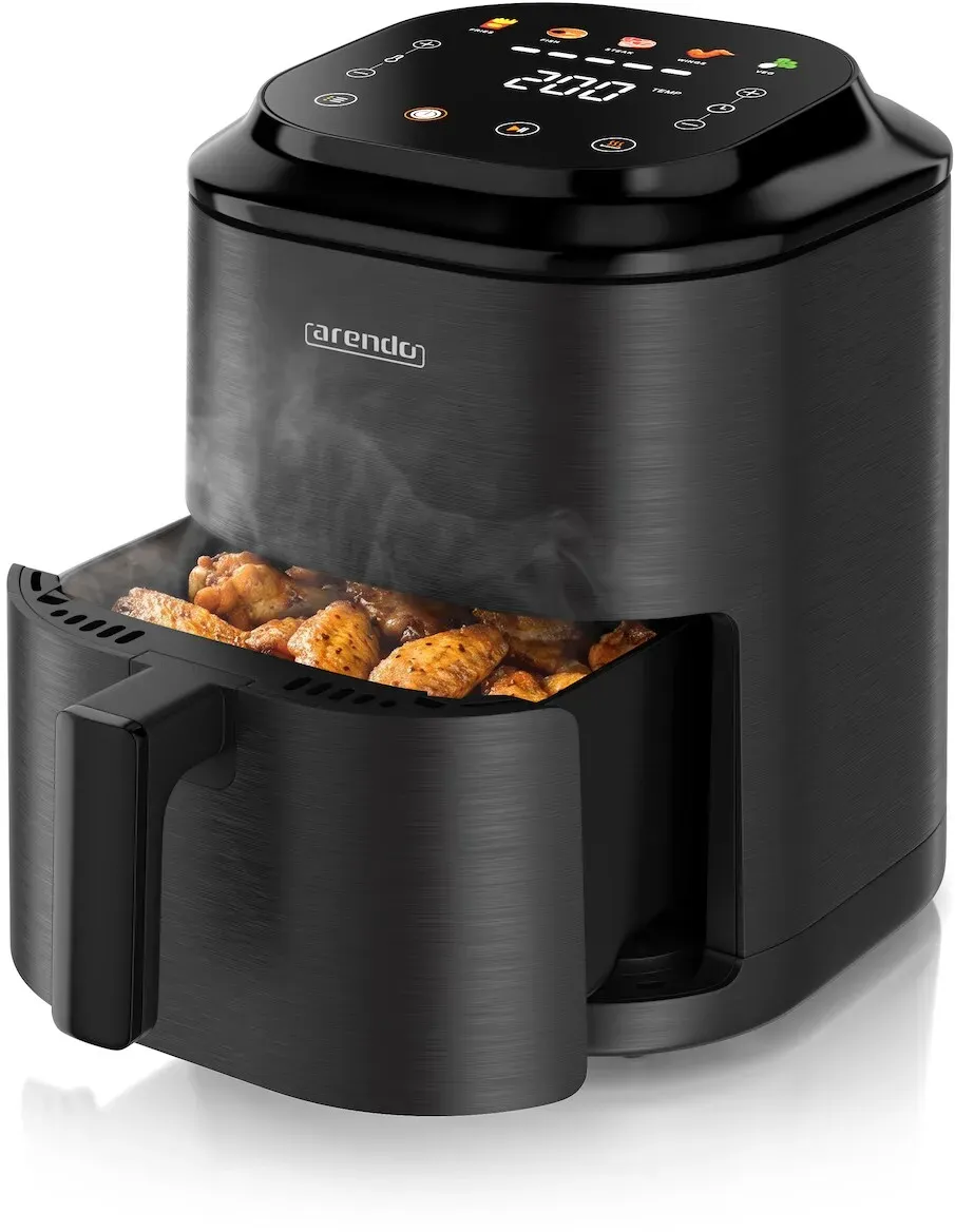 Heißluftfritteuse 2,5 l schwarz
