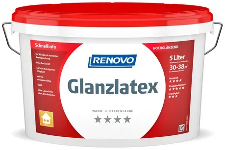 Glanzlatex Weiss hochglänzend 5 l