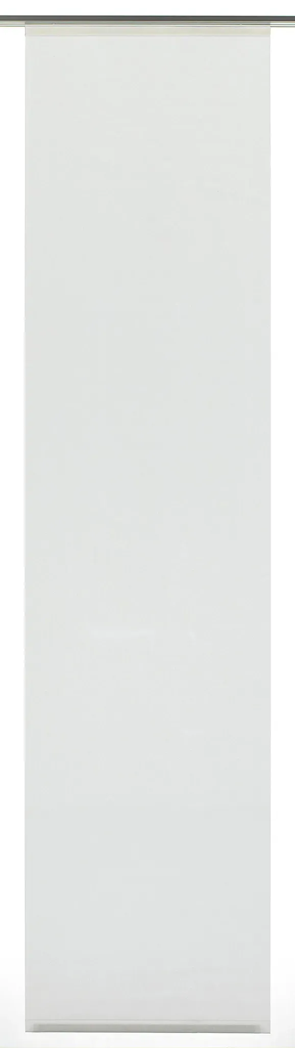 Flächenvorhang Stoff Uni Klettband 60 x 245 cm weiß