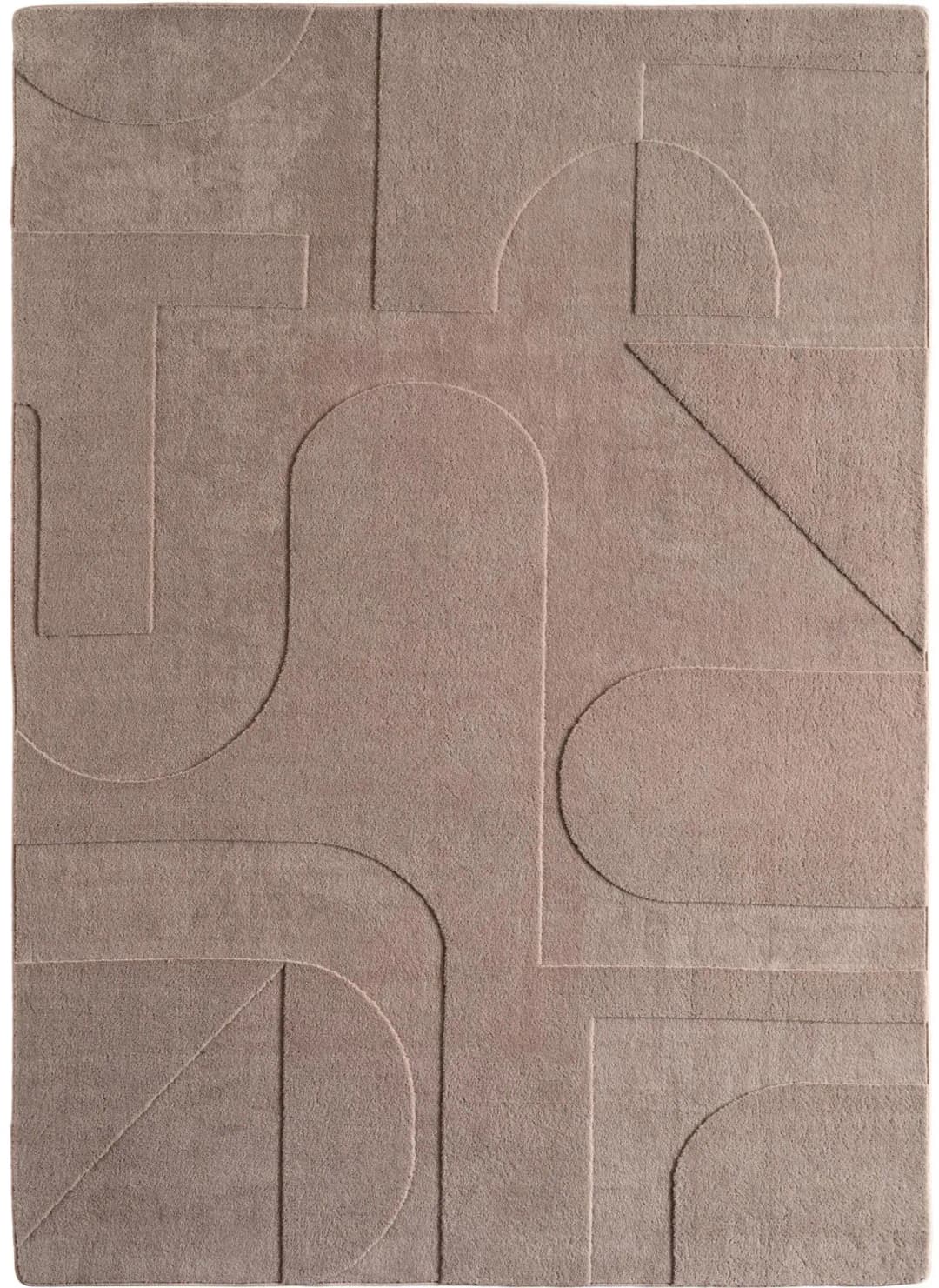 LAVAREDO Kurzflorteppich 140 x 200 cm Beige