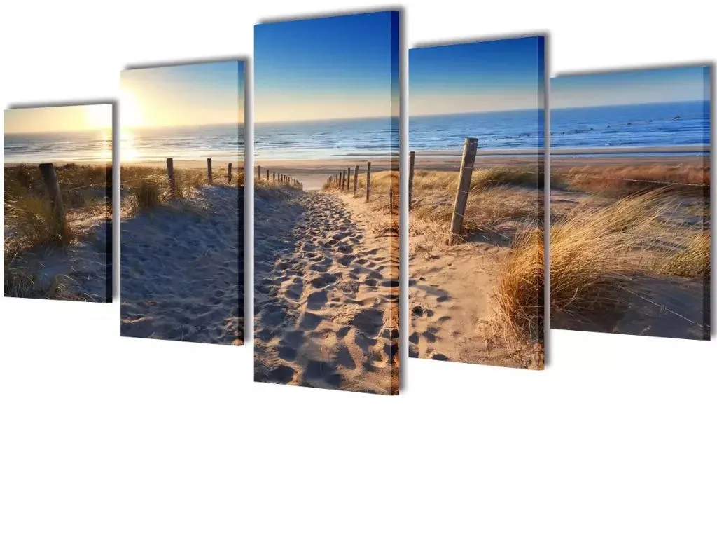 Bilder Dekoration Set Strand 200 x 100 cm