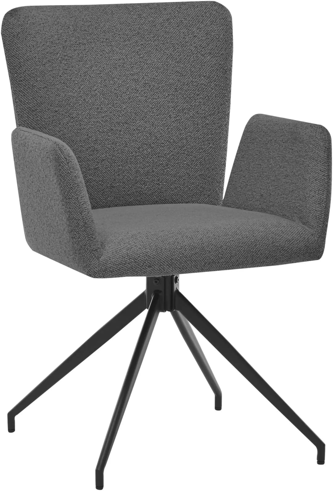 Esszimmerstuhl El Paso Stoff grau 2er Set