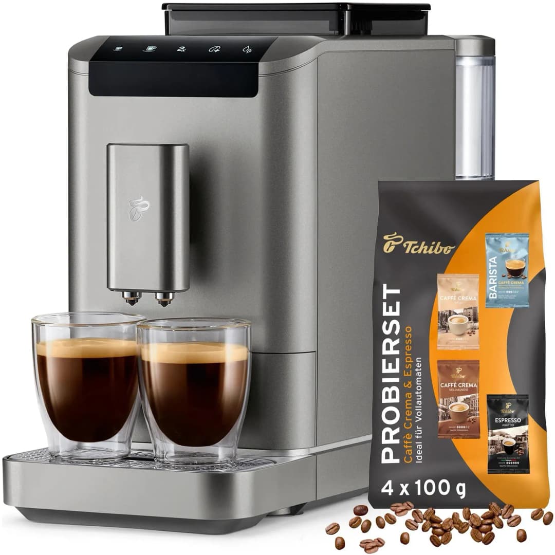 Esperto2 Caffè Titanium Silver inkl. Kaffeeprobierset