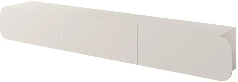 B Rene 3D TV-Lowboard 240x36x34 cm Beige Melamin/Holzwerkstoff