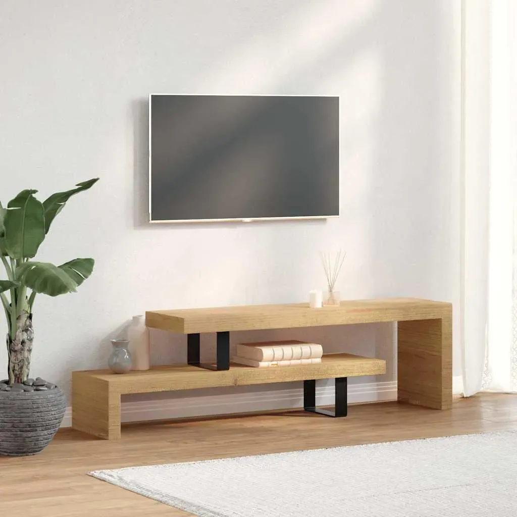 TV-Lowboard 4800 x 3800 x 30 cm Braun Massivholz
