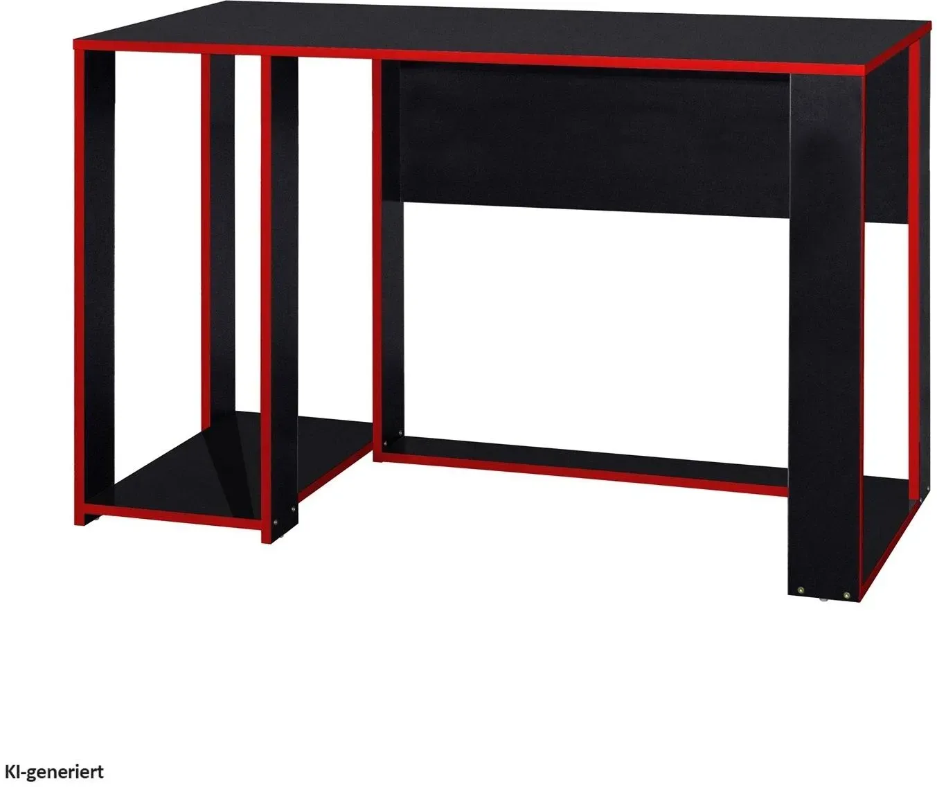 Gamer Gaming Desk 120 x 54 cm schwarz/rot