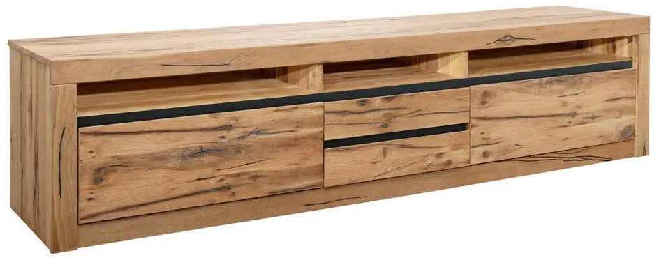 Montreux TV-Lowboard 220x50x55 cm Natur/Massivholz