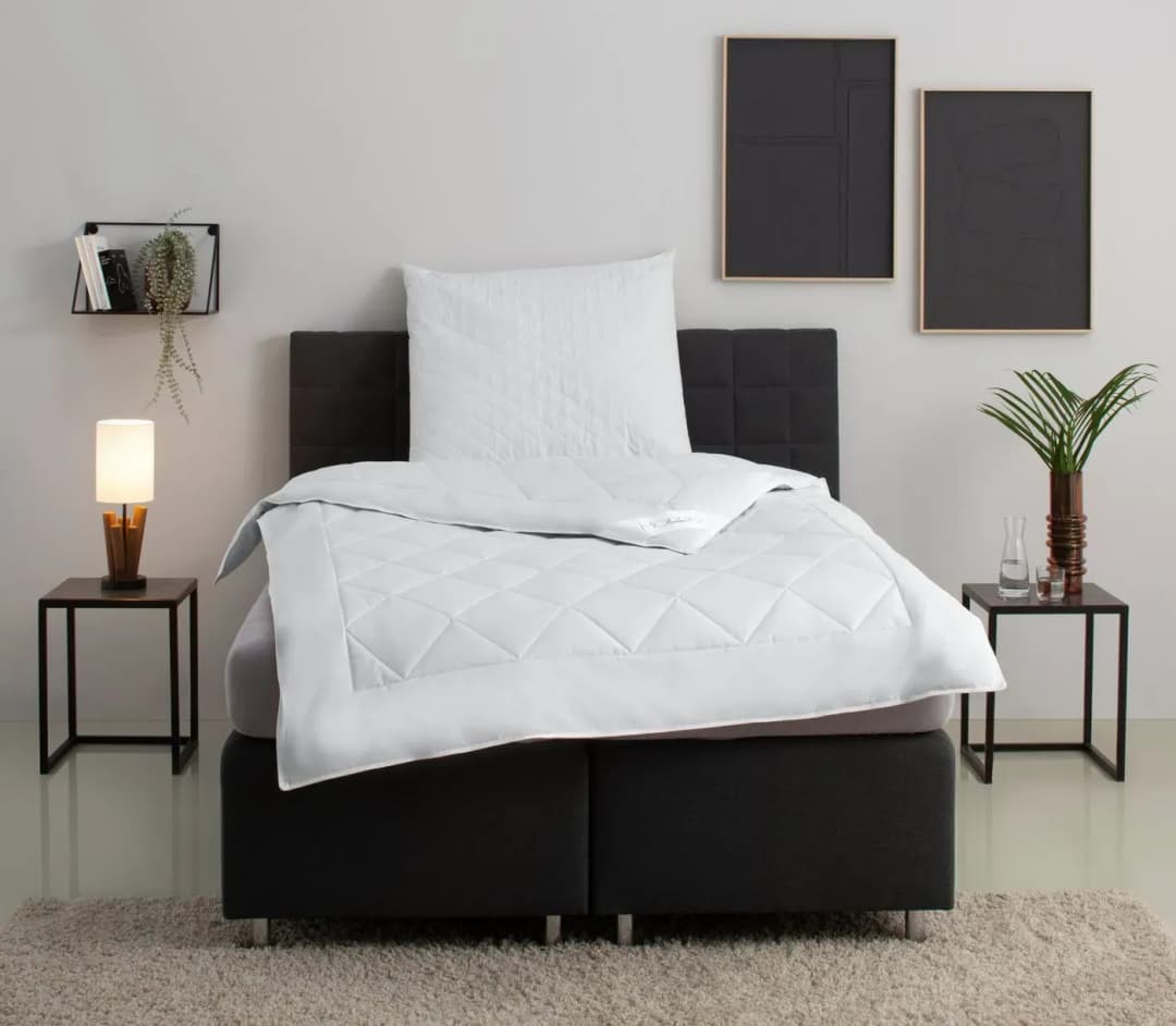 Naturhaarbettdecke OTTO HOME "Chailley Bettdecke in 135x200 cm und 155x220 cm", beige (creme), B:135cm L:200cm, Bezug: 100% Baumwolle.