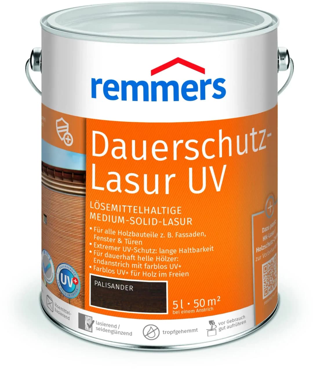 Dauerschutz-Lasur UV Braun 5 l