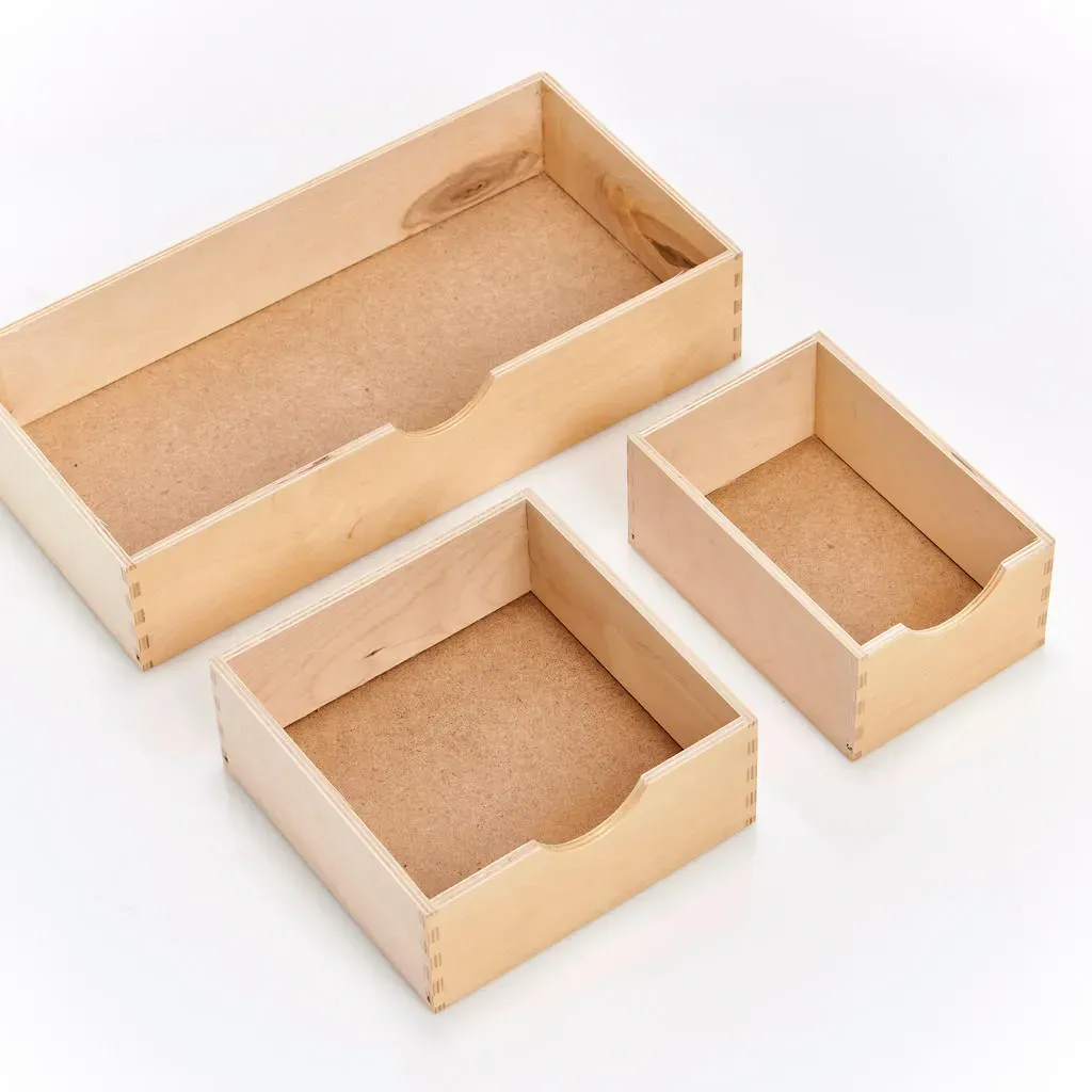 Aufbewahrungskorb 40 x 20 x 28 cm 6-tlg. beige