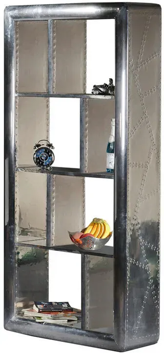 Airman Regal 90 x 30 x 182 cm Silber