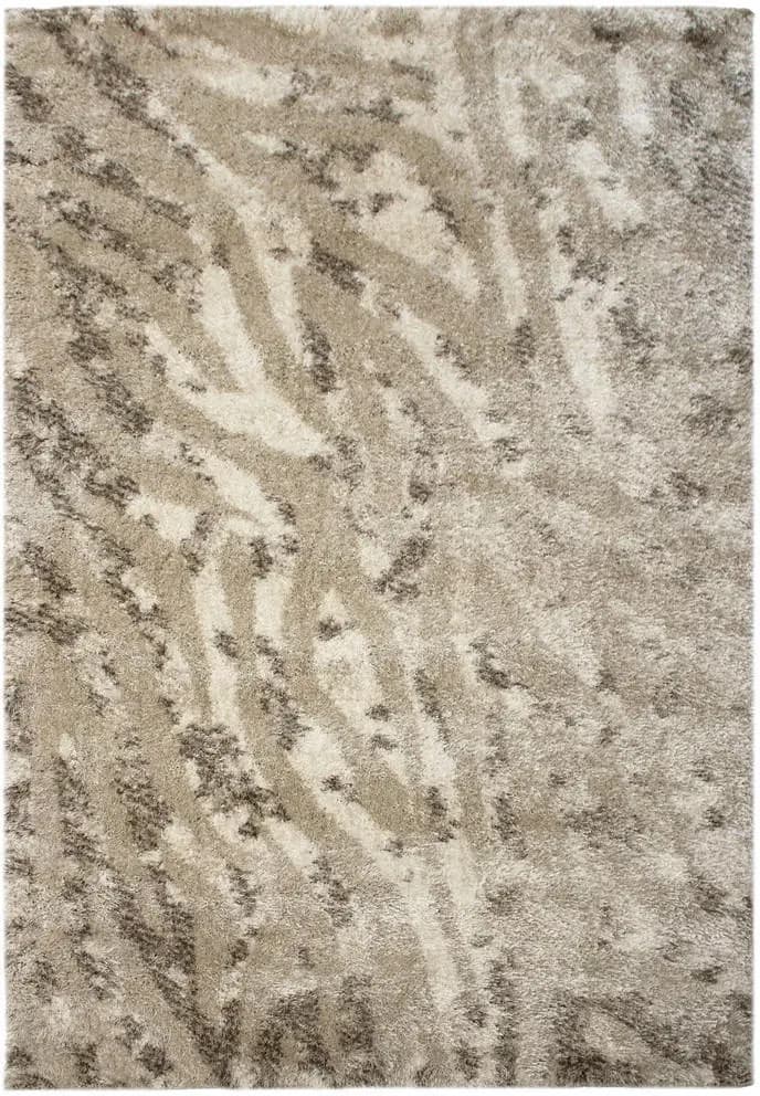 DOVEL Shaggyteppich 160 x 230 cm Beige