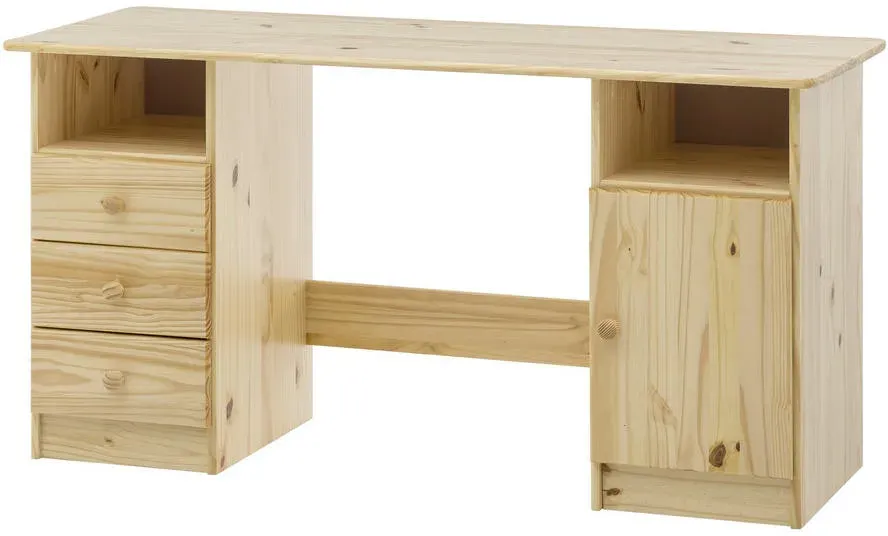 Schreibtisch Kiefer massiv / Beige
