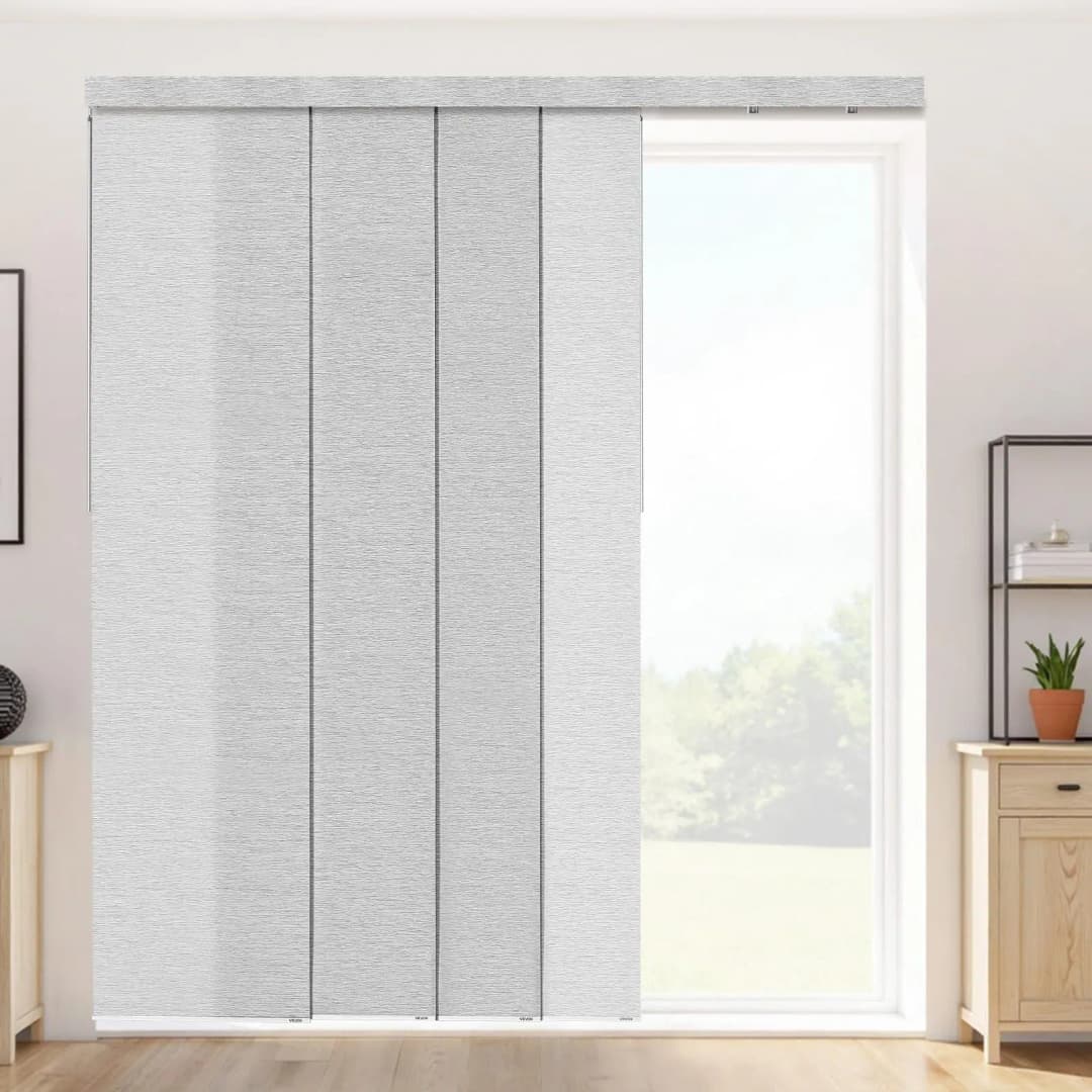 Flächenvorhang Schiene 116 x 243 cm Grau
