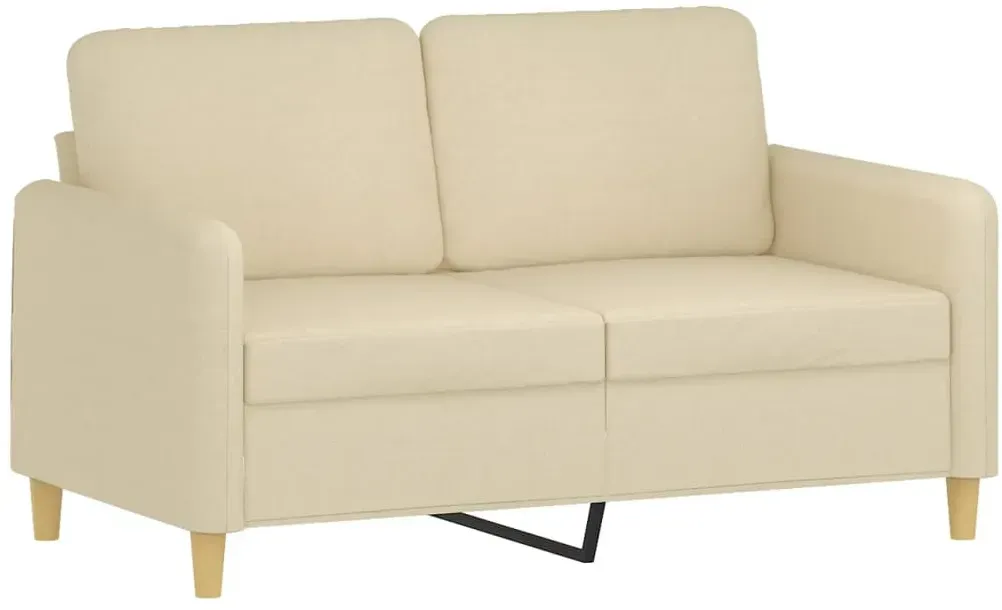 Couch Polyester 2-Sitzer Creme