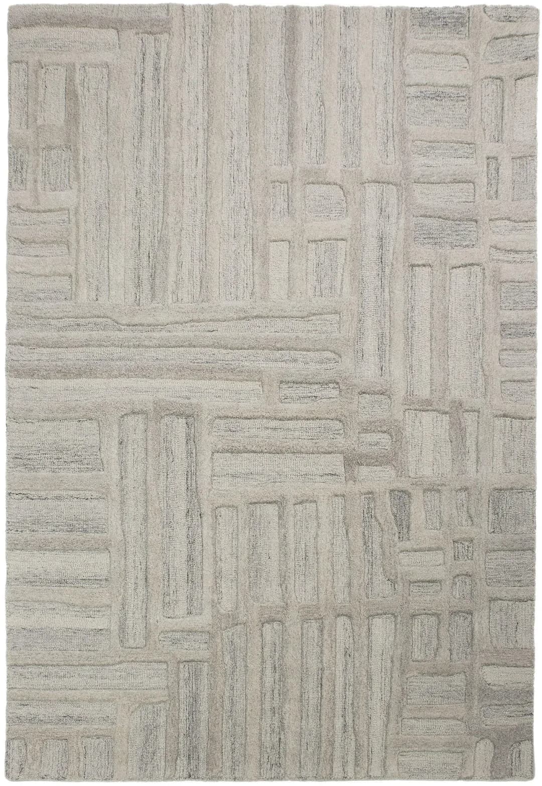 Wollteppich abstrakt Natur 160 x 230 cm