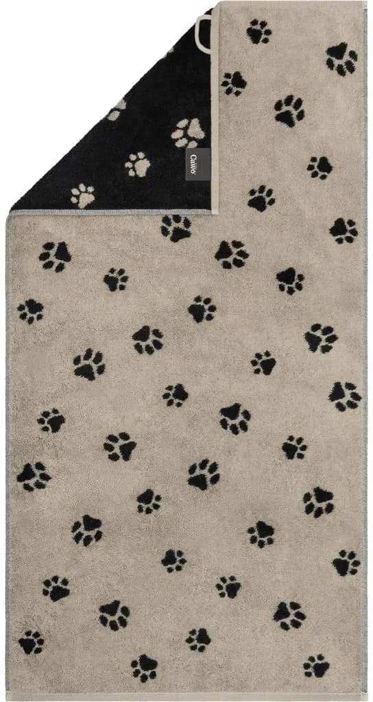 We love Dogs Handtuch 50 x 100 cm schwarz-beige