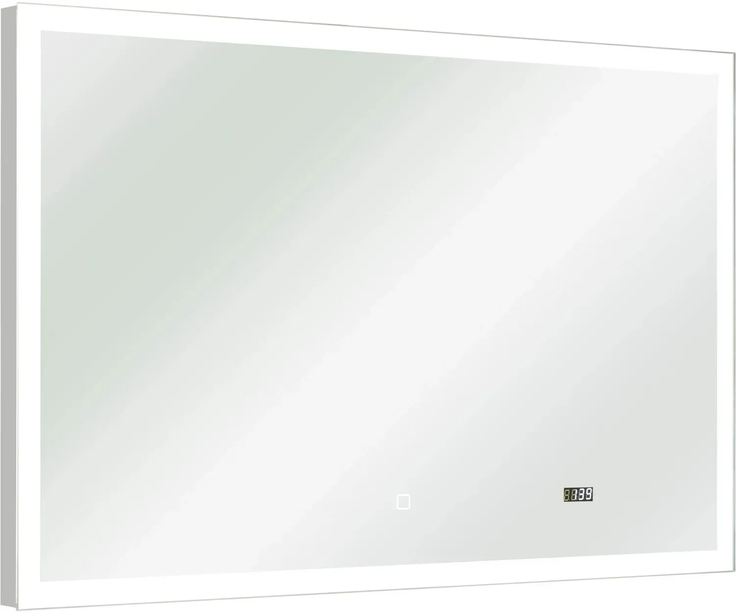 Spiegel Quickset 360 mit LED 110 cm inkl. Uhr