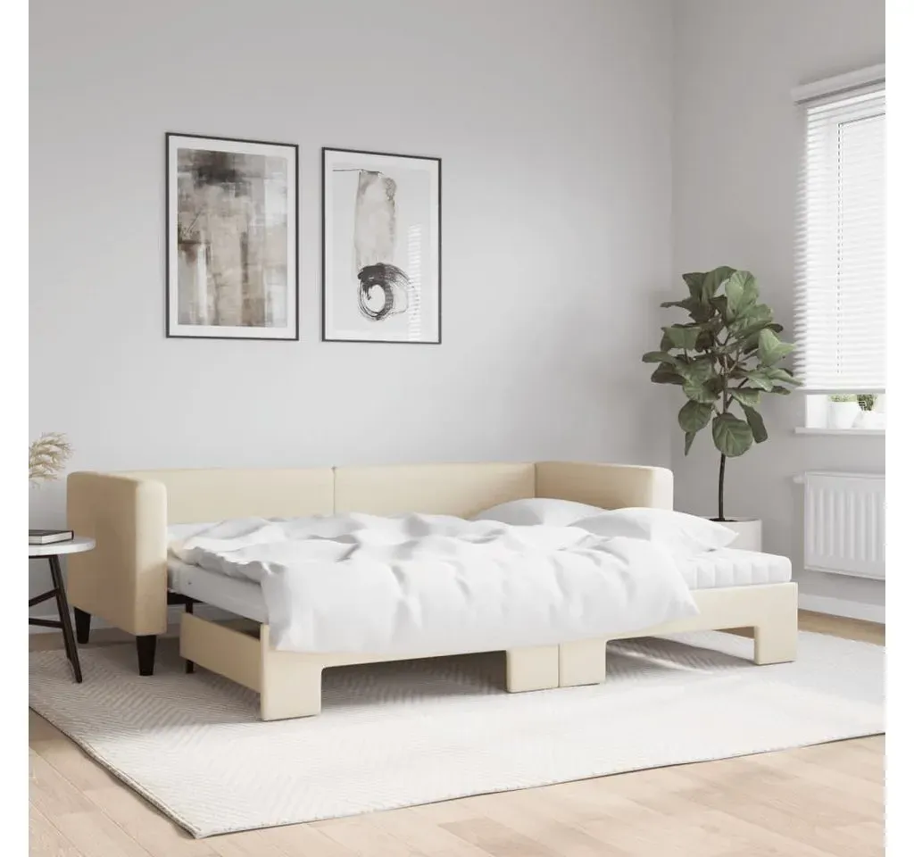 Tagesbett 80 x 200 cm Creme