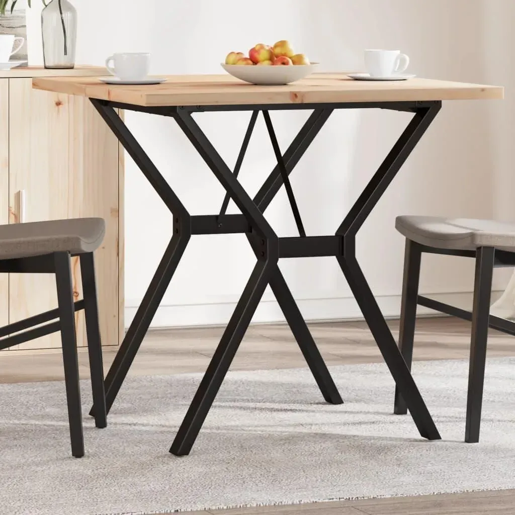 Y-Gestell 80 x 75,5 x 80 cm braun