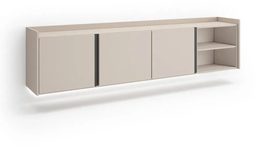 Lowboard 207x50x35 cm Beige Holzwerkstoff
