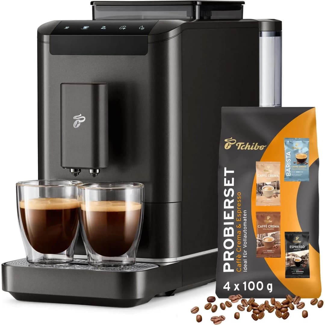 Esperto2 Caffè Granite Black inkl. Kaffeeprobierset