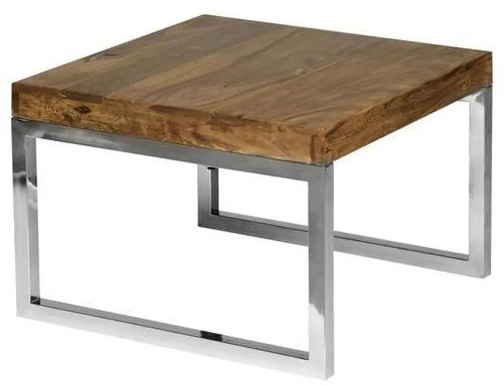 Beistelltisch quadratisch Massivholz sheesham 45,0 x 45,0 x 40,0 cm, 1 St.