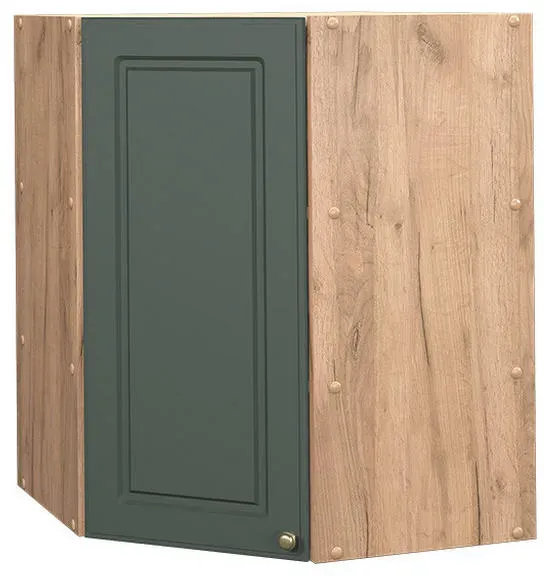 Eckhängeschrank Fame-Line 57 x 52 x 72 cm Grün-Gold