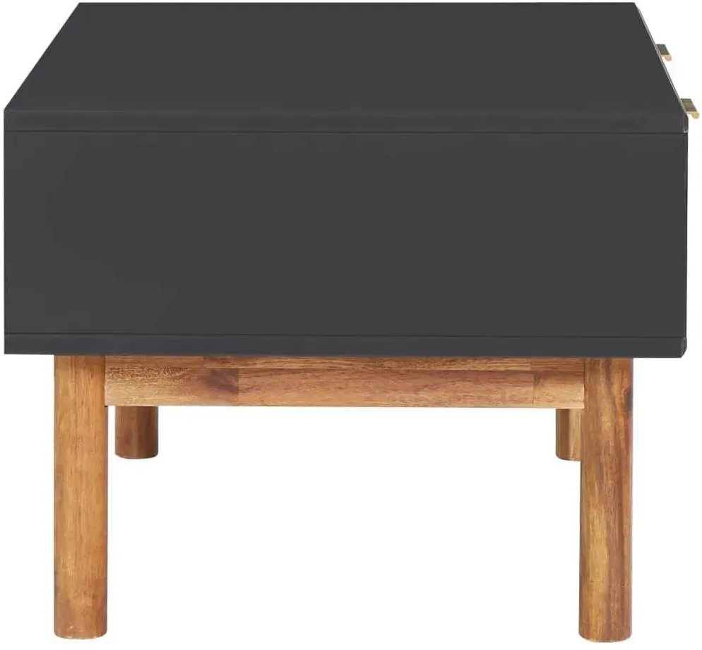 Couchtisch braun Akazie 90 x 50 x 40 cm