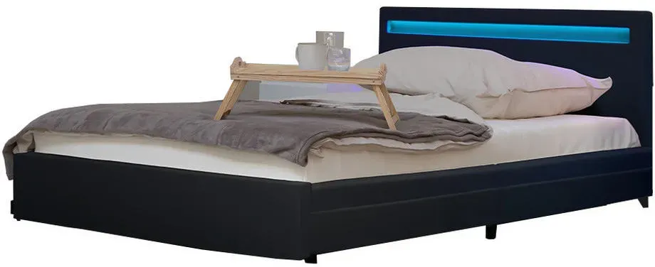 Nube LED 140 x 200 cm dunkelgrau