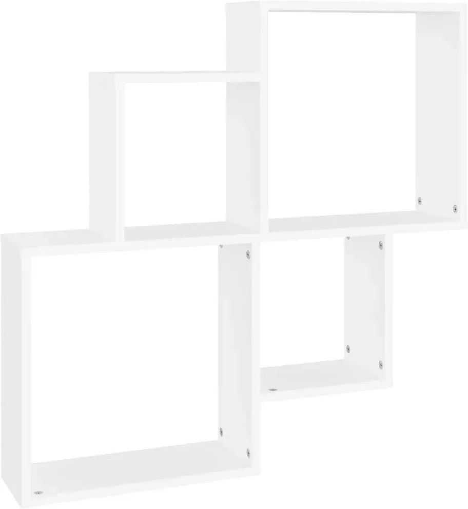 Würfelregal 80 x 15 x 78,5 cm Weiß