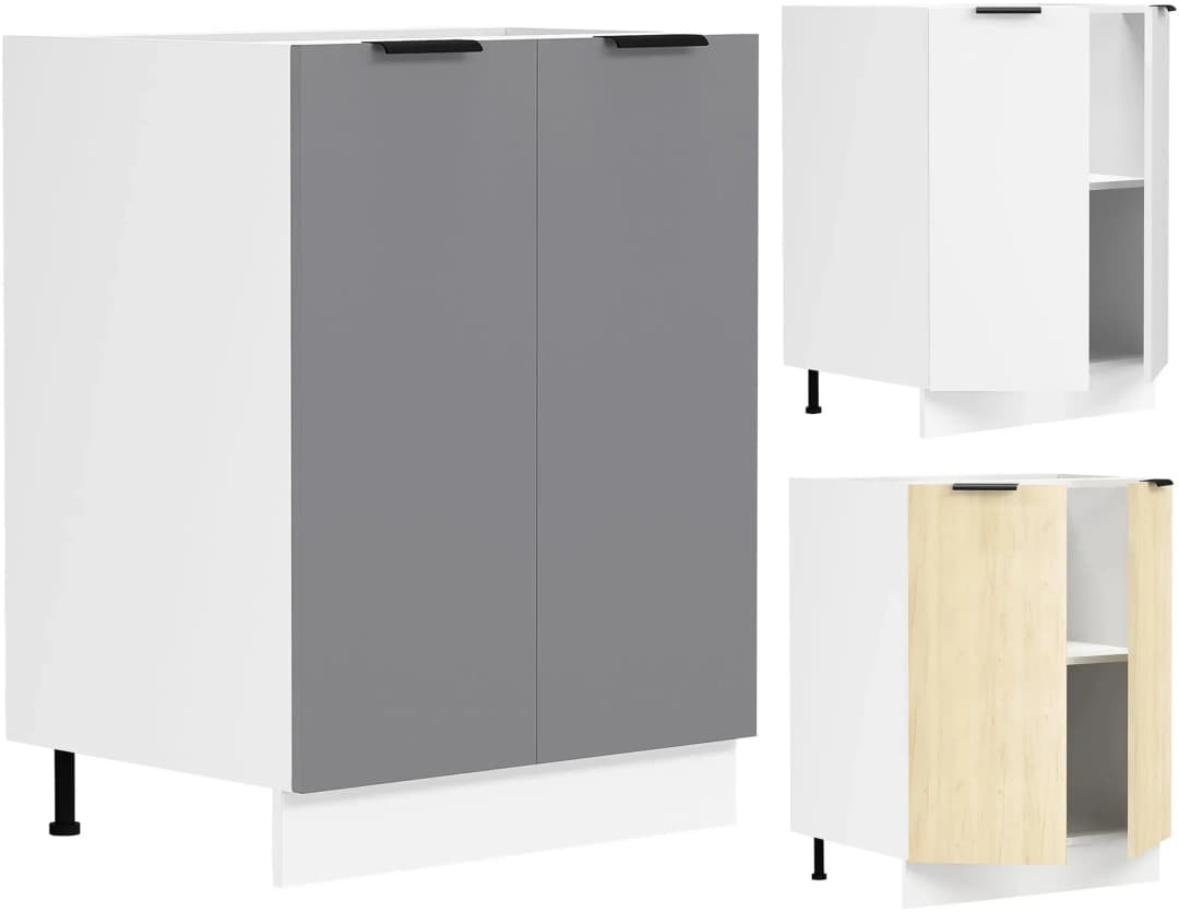 Unterschrank Fasola 60 x 46 x 82 cm Weiß