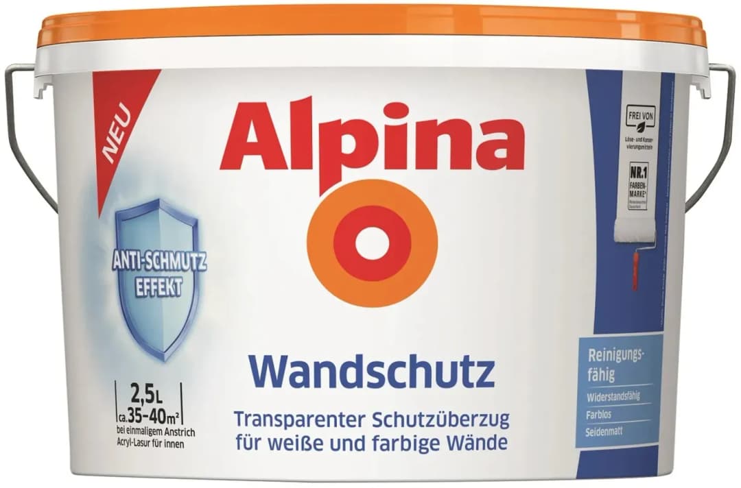 Wandfarbe Wandschutz Transparent 2,5 l