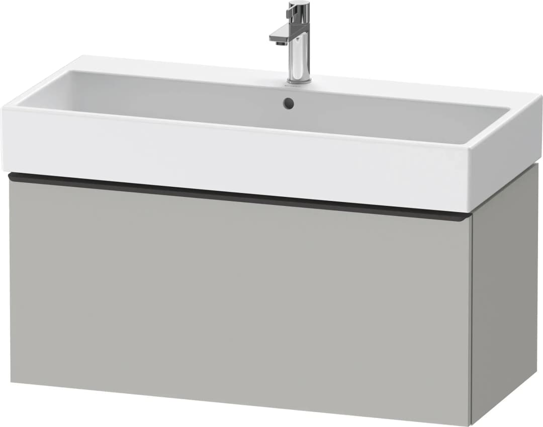 Waschtischunterschrank 1 Auszug 98,4 x 44,0 x 44,2 cm Grau